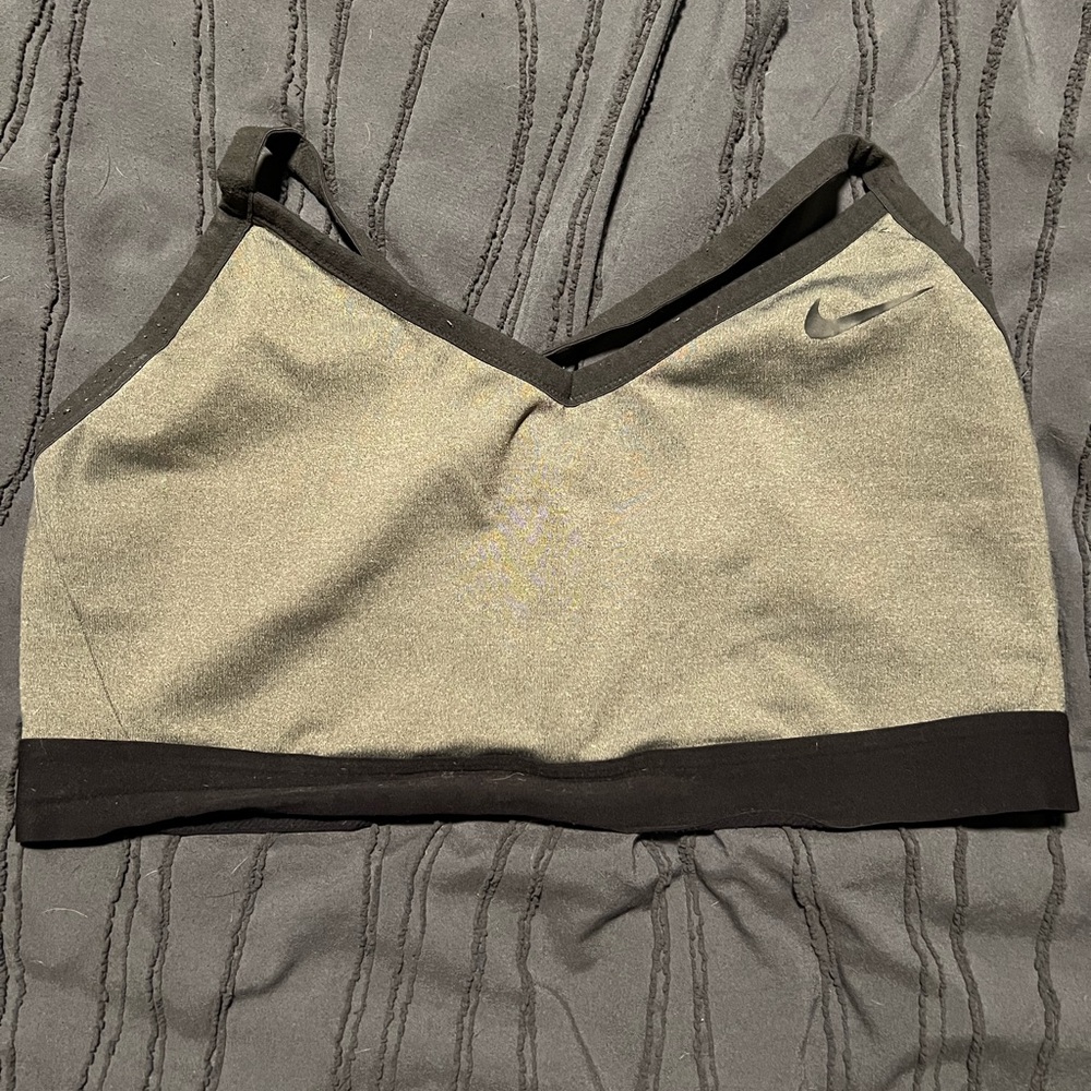 Nike Black and Grey Sports Bra